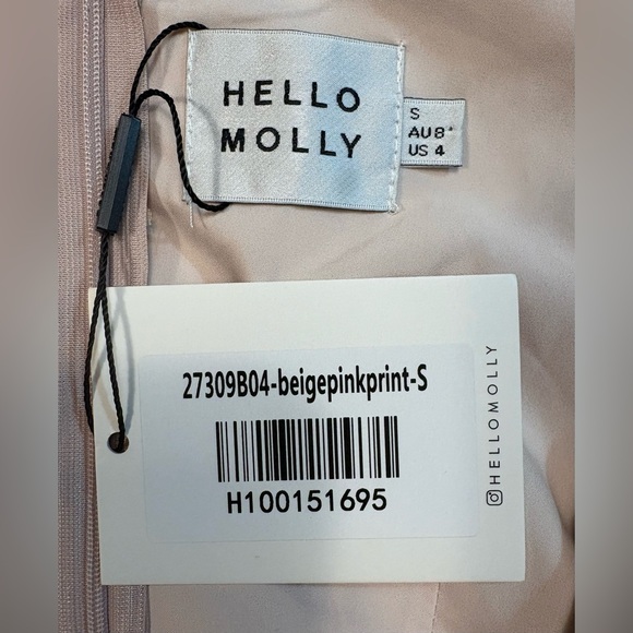 NWT Hello Molly, ‘Make Memories’ Floral Long Sleeve Boho Minidress, Size S - Picture 7 of 13